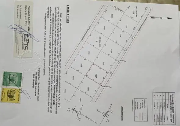 Perceelkaart van Kievietstraat