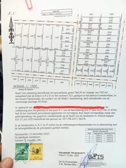 Perceelkaart van Haji Ding Soemitaweg