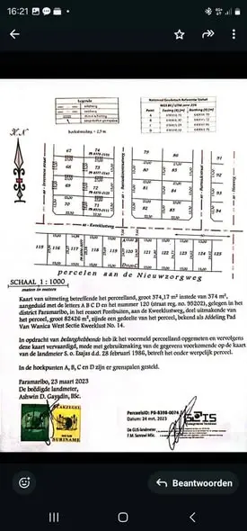 Perceelkaart van Kweekslustweg